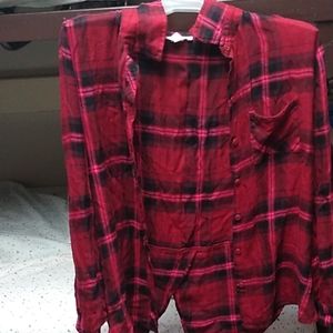 Plaid blouse